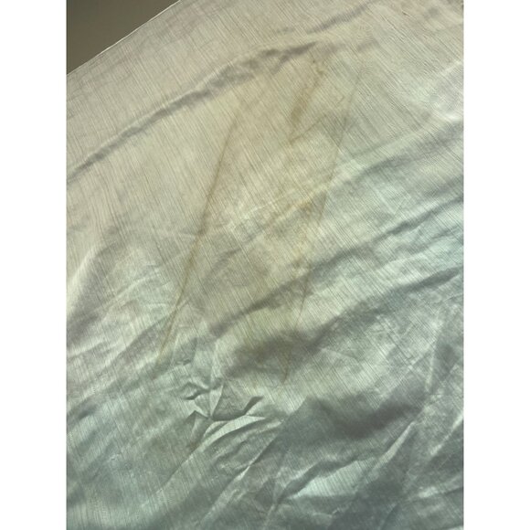 Vintage 70s Ombre Scarf Lightweight Neck Wrap Bandana White Blue Retro Style - Picture 3 of 5